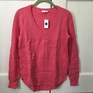 Gap BNWT Pink V-Neck Sweater Women's XS Small